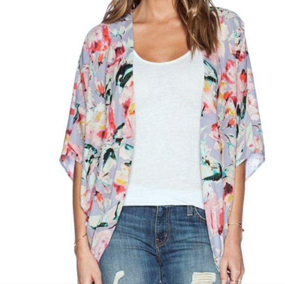 Eight Sixty Open Front Floral💐 Kimono👘 - Picture 7 of 7